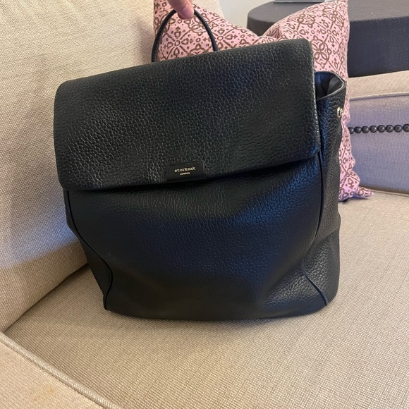 Storksak St. James Leather convertible Diaper backpack - Picture 5 of 8